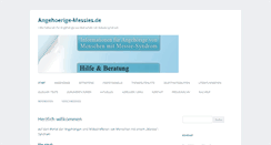 Desktop Screenshot of angehoerige-messies.de